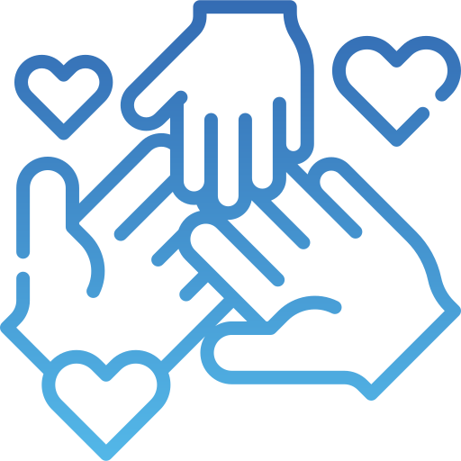 Ícone com cor gradiente de azul claro para azul escuro para fazer referência a Seguro de Vida para Família